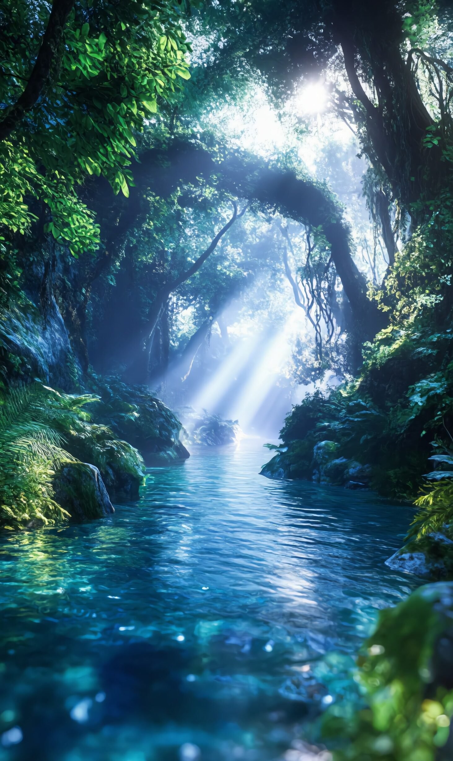 Surreal Forest in 4K Ultra HD with Magical Stream Views