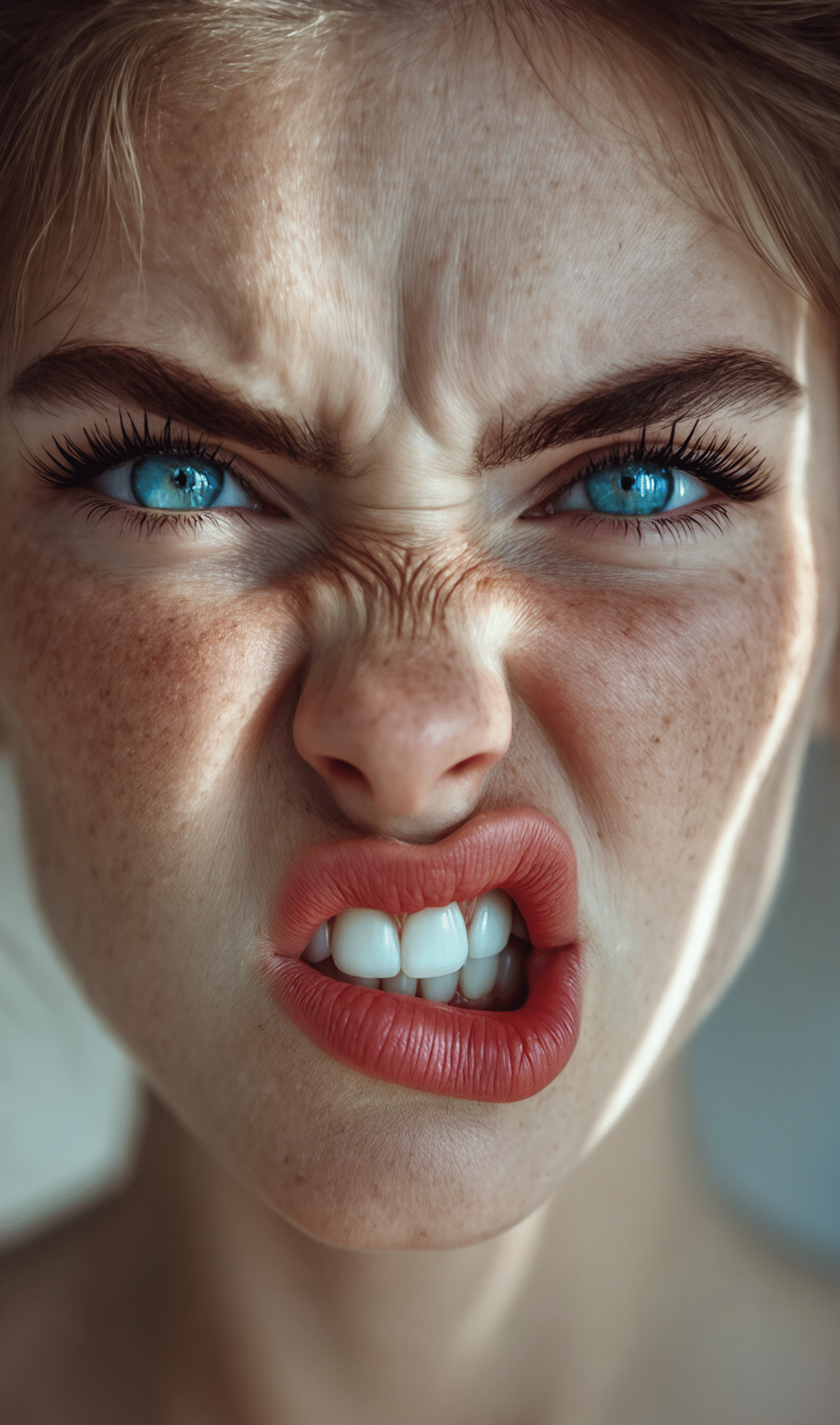 Surreal Beauty Captured in Emotional Close-Up Portrait